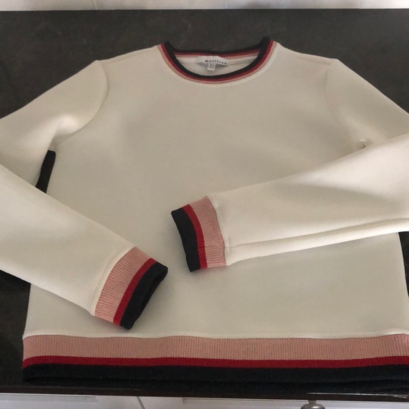 molleux Tops - White NWOT Neoprene Sweatshirt